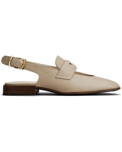 Tod's Penny-detail Leather Court Shoes - White