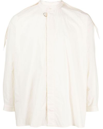 Toogood Fishermans Paneled Cotton Shirt - White