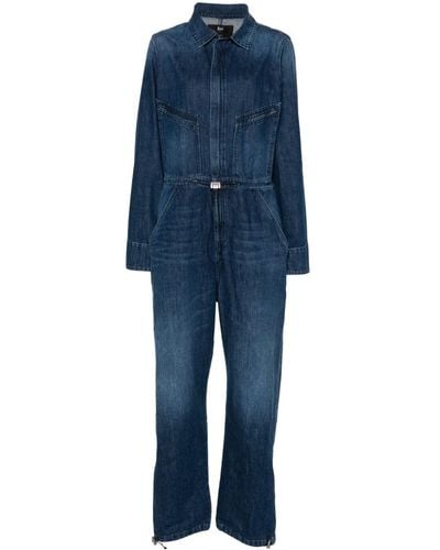 3x1 Gerader Jeans-Overall - Blau