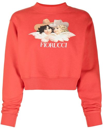 Fiorucci Cropped Sweater - Rood