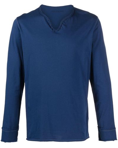 Zadig & Voltaire Monastir Organic Cotton T-shirt - Blue