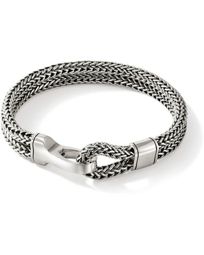 John Hardy Sterling Silver Wheat-chain Hook Bracelet - Metallic