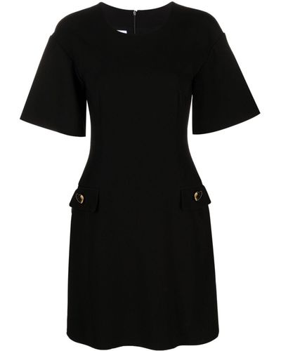 Moschino Robe ajustée à manches courtes - Noir