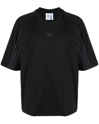 adidas Raglan Cutline Tシャツ - ブラック