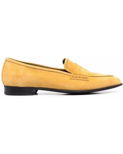 Bally Low-heel Suede Loafers - Yellow