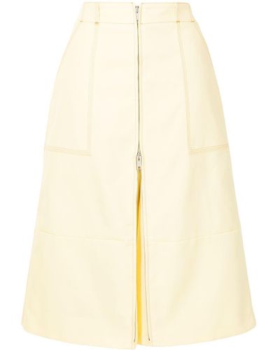 Ambush A-line Midi Skirt - Yellow