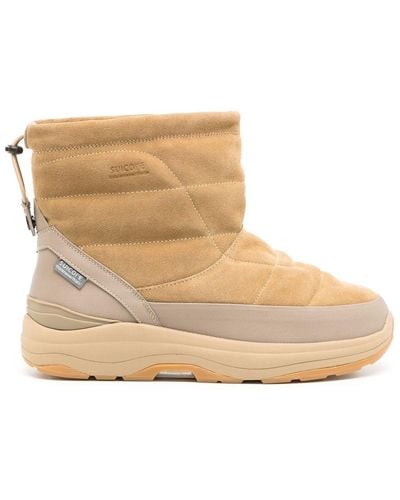 Suicoke Quilted Ankle Boots - Natural