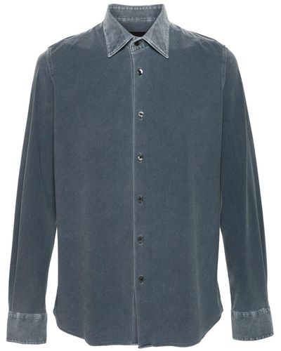 Rrd Piqué-weave Shirt - Blue