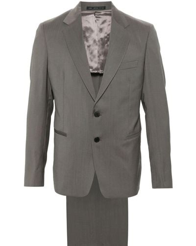 Low Brand Single-breasted Virgin Wool Suit - Grey