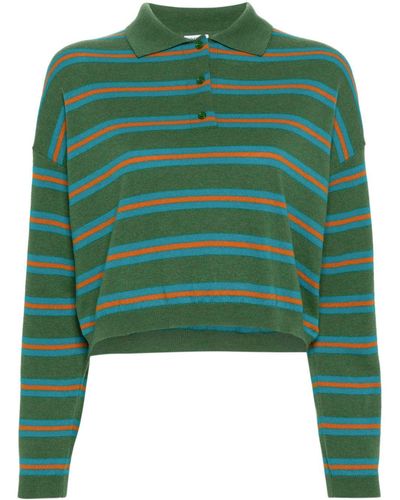 Loewe Striped Wool Jumper - Green