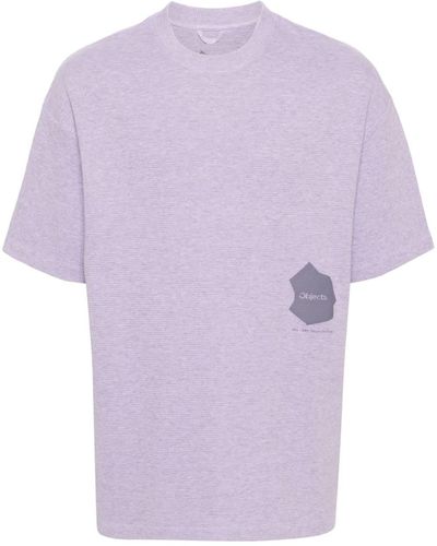 Objects IV Life Waffle Logo-print Cotton T-shirt - Purple