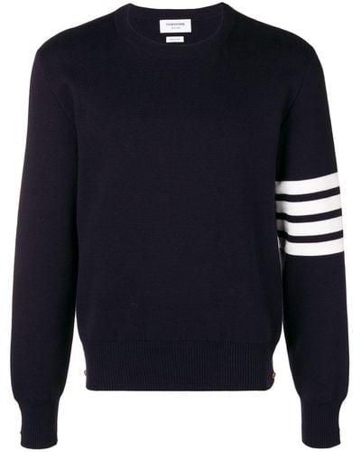 Thom Browne Oversized Sweatshirt Aus Baumwolle - Blau