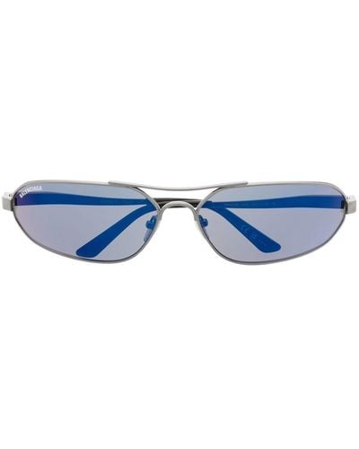 Balenciaga Tinted Round-frame Sunglasses - Blue