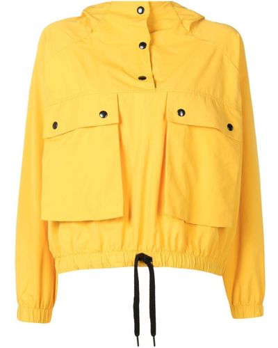 UMA | Raquel Davidowicz Drawstring-hem Hooded Jacket - Yellow