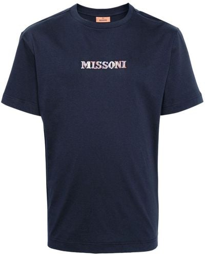 Missoni ロゴ Tシャツ - ブルー