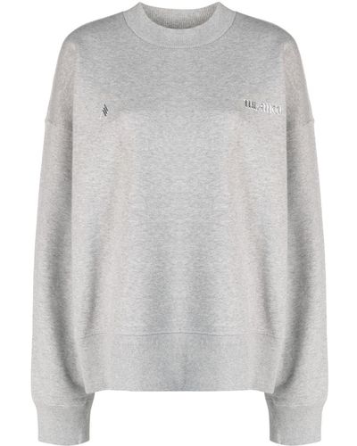 The Attico Sweater Met Logopatch - Grijs