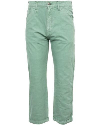 Human Made Garment Dyed Cotton Trousers - Green