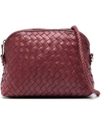 Dragon Diffusion Chunky Fellini Leather Crossbody Bag - Red