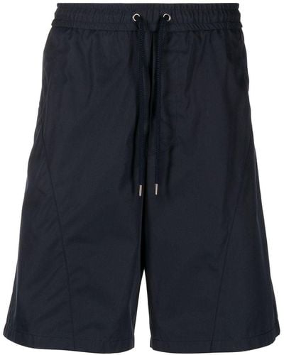 Giorgio Armani Pantalones cortos de chándal con cordones - Azul