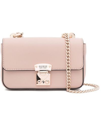 Guess USA Eliette Leather Crossbody Bag - Pink