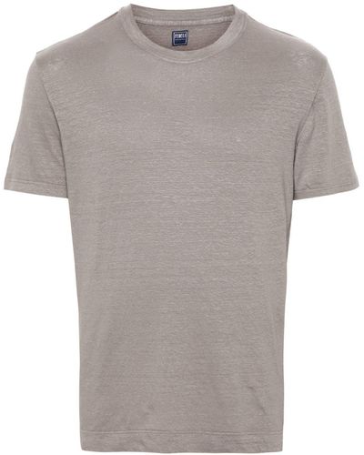 Fedeli Extreme Slub-T-Shirt - Grau