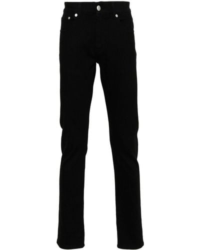 Alexander McQueen Mid-rise Slim-cut Jeans - Black