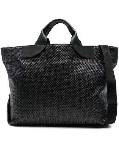 N°21 Handtasche aus Bast - Schwarz