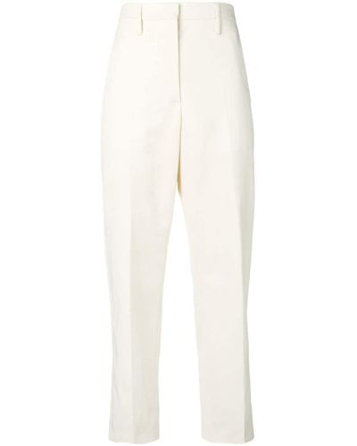 Golden Goose Pantalon fuselé à taille haute - Blanc