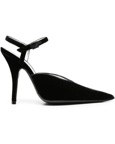 Philosophy Di Lorenzo Serafini 125mm Pointed-toe Velvet Court Shoes - Black