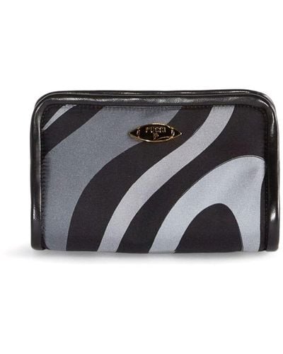 Emilio Pucci Clutch con stampa Binding Marmo - Nero