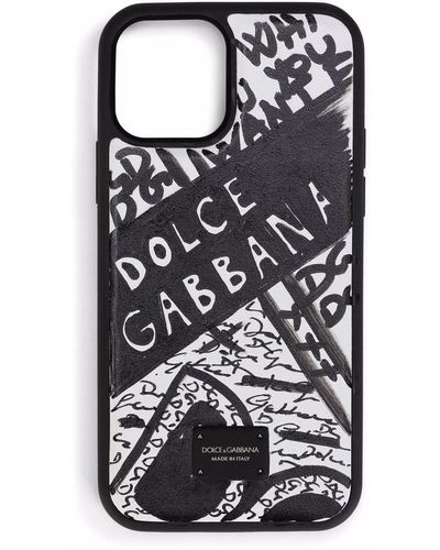 Dolce & Gabbana Telefoonhoesje Met Logoprint - Zwart