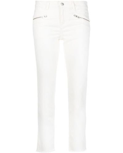 Zadig & Voltaire Ava Cropped Slim-cut Jeans - White