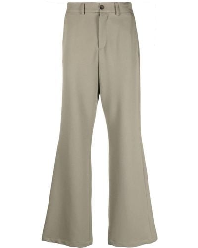 Societe Anonyme Straight-leg Wool Trousers - Natural