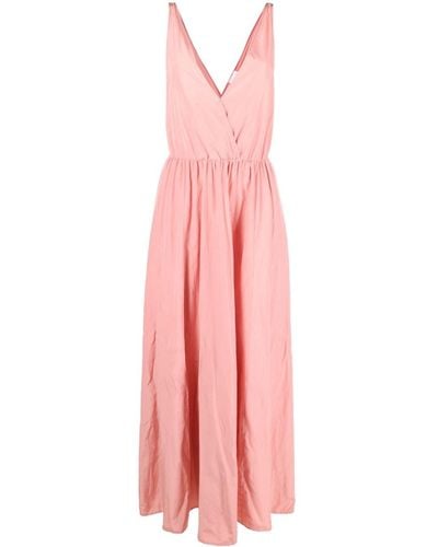 Forte Forte Ärmelloses Kleid mit V-Ausschnitt - Pink