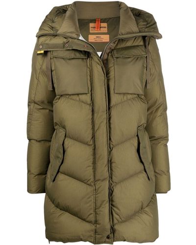 Parajumpers Hooded Down Coat - Green