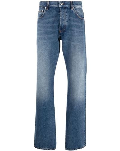 Heron Preston Jeans dritti con effetto schiarito - Blu