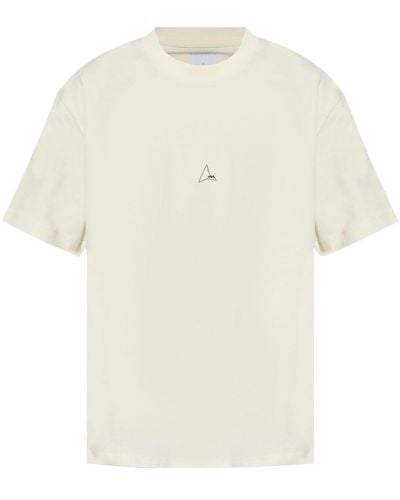Roa T-shirt en coton à logo imprimé - Blanc