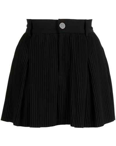 B+ AB High-waisted Pleated Shorts - Black