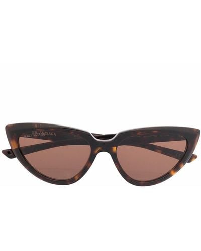 Balenciaga Cat-eye Tinted Sunglasses - Brown