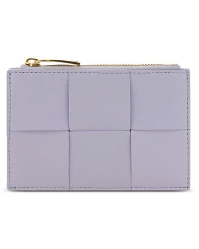 Bottega Veneta Cassette Leather Wallet - Purple