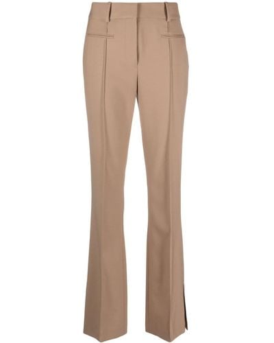 Helmut Lang Flared Tailored Trousers - Natural