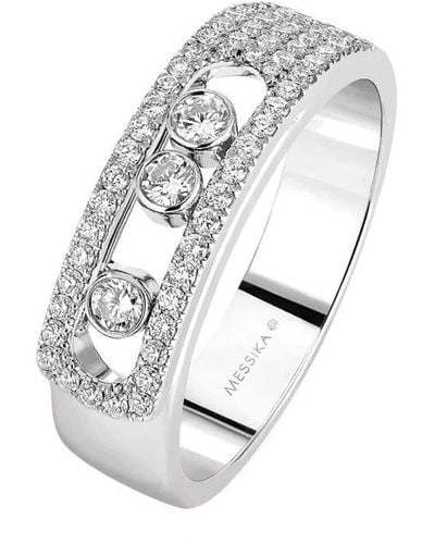 Messika 18kt White Gold Move Noa Diamond Ring