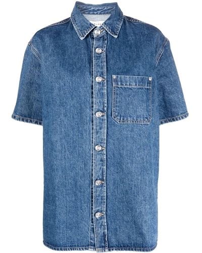 SLVRLAKE Denim Short-sleeved Denim Shirt - Blue
