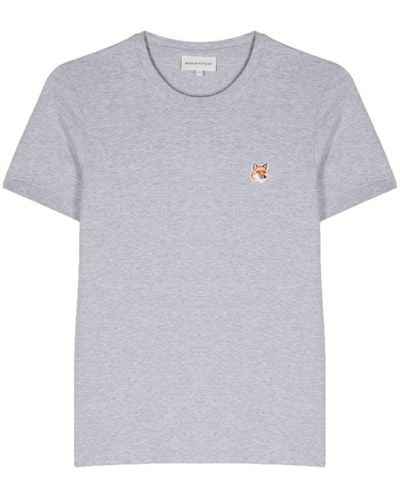 Maison Kitsuné T-Shirt Con Stampa - Grigio