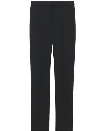 Saint Laurent Pantalon de costume à coupe droite - Noir