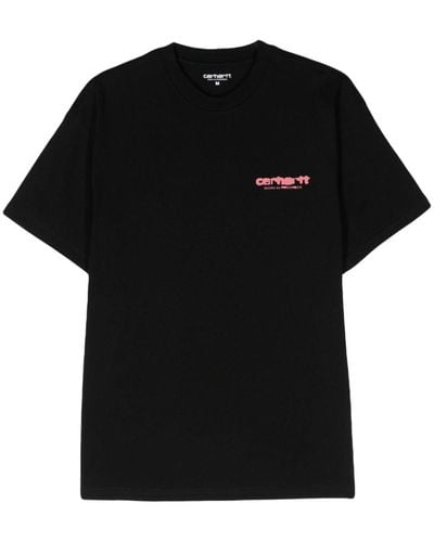 Carhartt Logo-print Organic Cotton T-shirt - Black