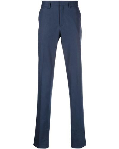 Brioni Pantalon de costume à coupe droite - Bleu