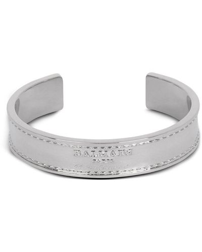 Balmain Signature Open-cuff Bracelet - White