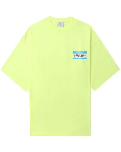 Vetements My Name Is Cotton T-shirt - Yellow