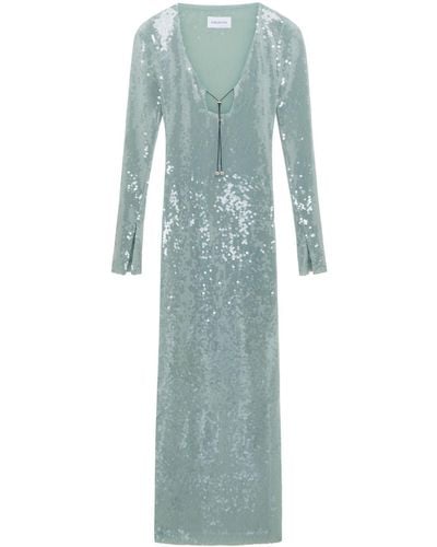 16Arlington Solaria Sequin-embellished Midi Dress - Blue